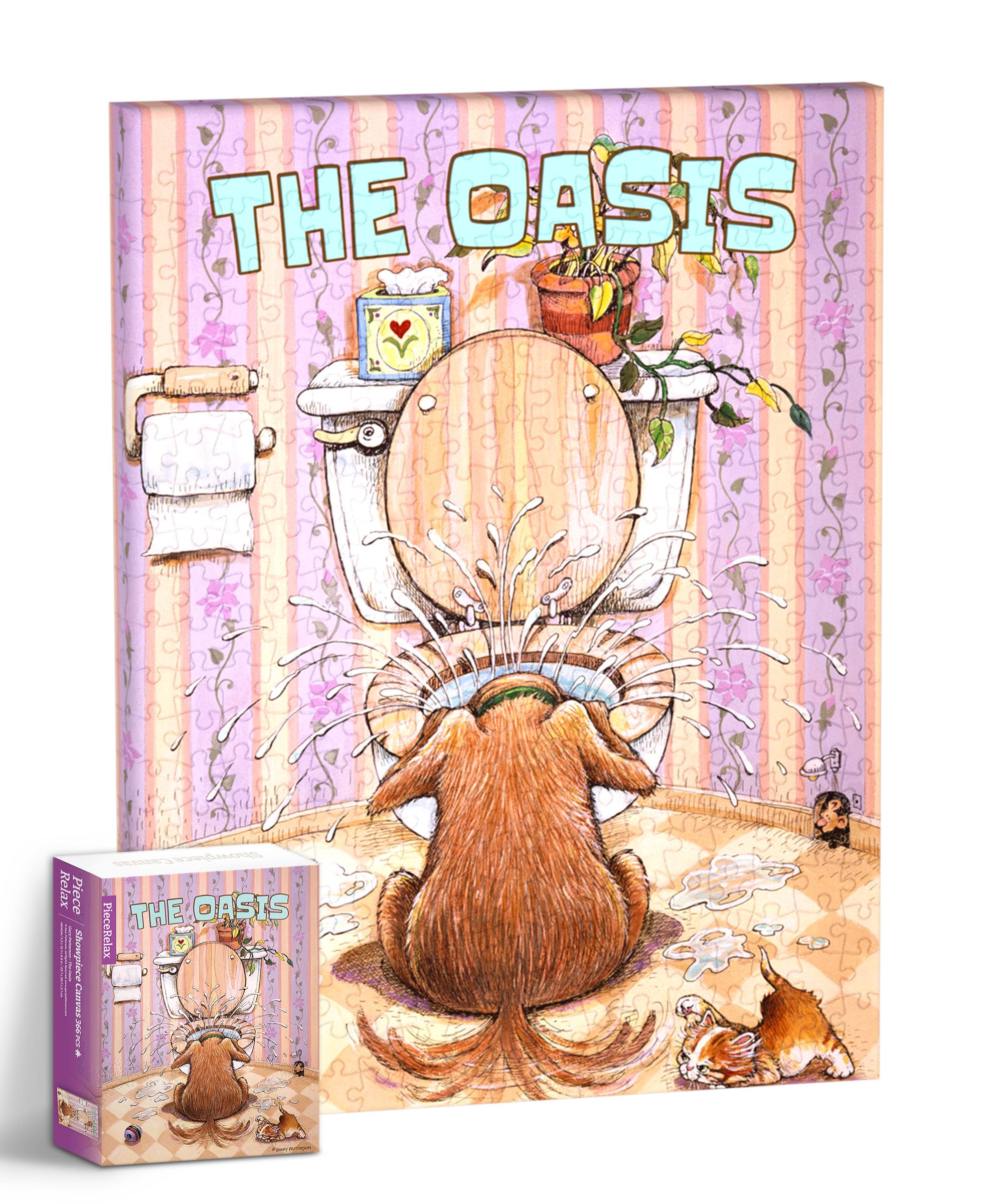 

PieceRelax Plastic Canvas Puzzle Patterson A Comfortable for No Broken Design 366-Piece Gary - Place (24x31cm) Adults, Difficult, Pieces,