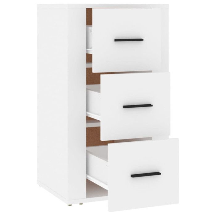 819420 vidaXL White Buffet 40x33x70 Cm Engineered Wood