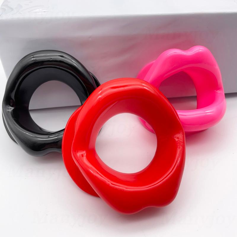 Sexy Lips Rubber Mouth Gag Open Fixation Mouth Stuffed Oral Toys Adult Games Sex Tool Toys O Ring Dilator Sex Toys for Couples