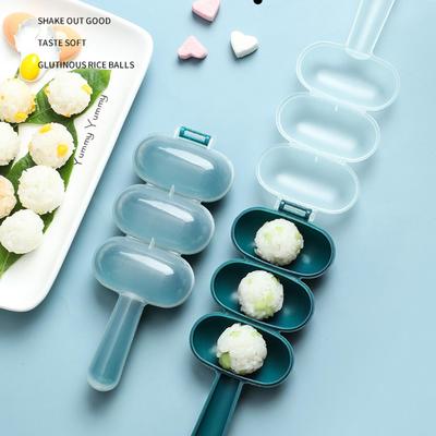 Sushi Rice Ball Mold Shaker Mould DIY Sushi Maker Transparent Cover Spherical Sushi Onigiri Mold Bento Making Mold Kitchen Tools