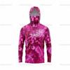 Men's Sunscreen Upf50 + Long-sleeved Camouflage Fishing Wear Anti-UV Mask Hooded