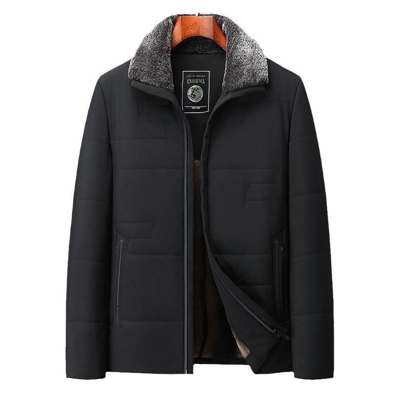 New dad winter coat piled thickened cotton-padded jacket winter cotton-padded jacket for the elderly men in winter