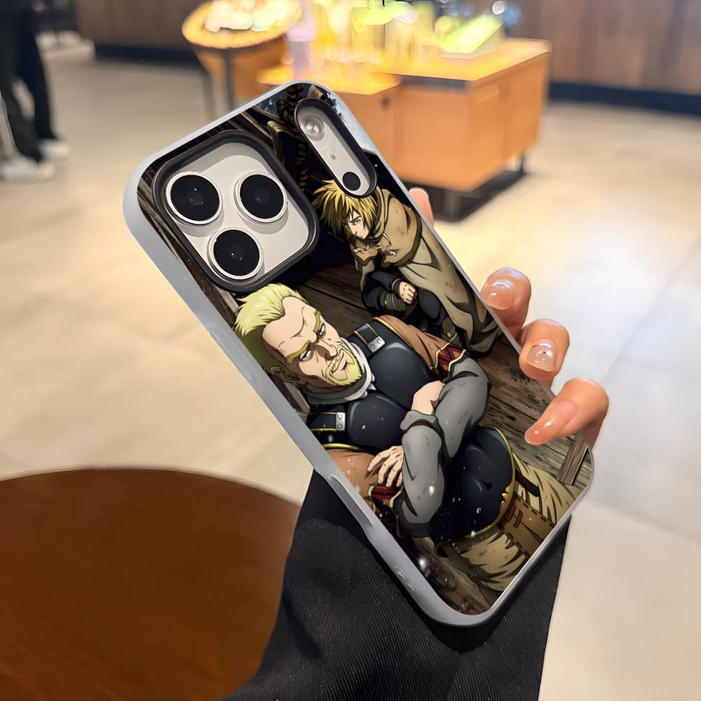 V-Vinland SagaS Hot Anime Phone Case For IPhone 17 Air 16 E 15 14 Plus 13 12 11 Pro Max Jelly 2 In 1 Protective Case