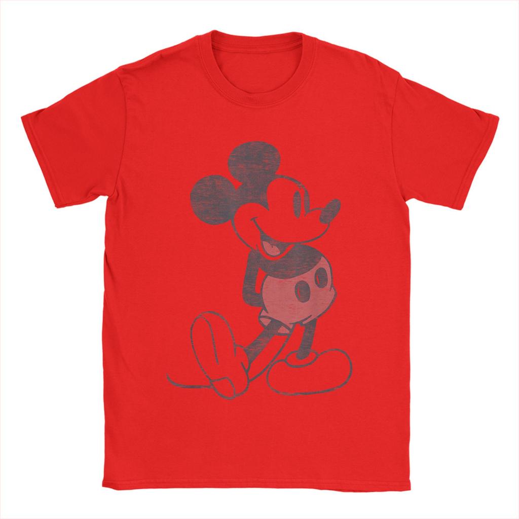 Streetwear T Shirt Mickey Friends Mickey Mouse Vintage Portrait Cotton T-Shirts  Hippie Tshirt for Male Summer Short Sleeve Tops
