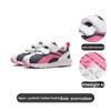 Li Ning Fashionable Comfortable Non-Slip Shock Absorbing Wear-Resistant Rebound Breathable Low-Top Casual Shoes Kids sneaker Purple YKAP148-8