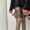 Large Mesh Pantyhose Thin Mesh Hollow Out Tights Y2K Mesh Tights  Punk Style