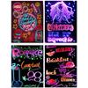 8color Fluorescent Board Light Marker Erasable Advertising Pen Set,Suitable For LED Fluorescent Boards,Blackboards,DIY Painting