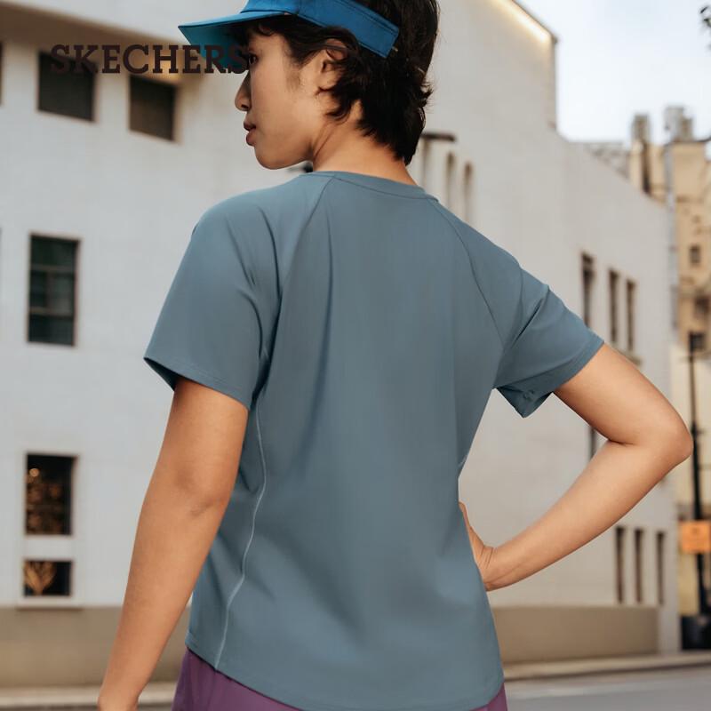 Skechers Women's Cool-Feel Sun-Protective Knit Short-Sleeve T-Shirt P226W016