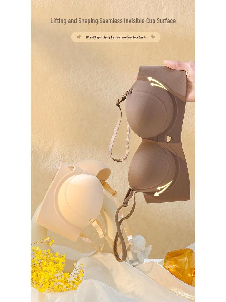 Rückenfreier kabelloser BH: Formt, hebt und stützt mit sexy Kreuzdesign