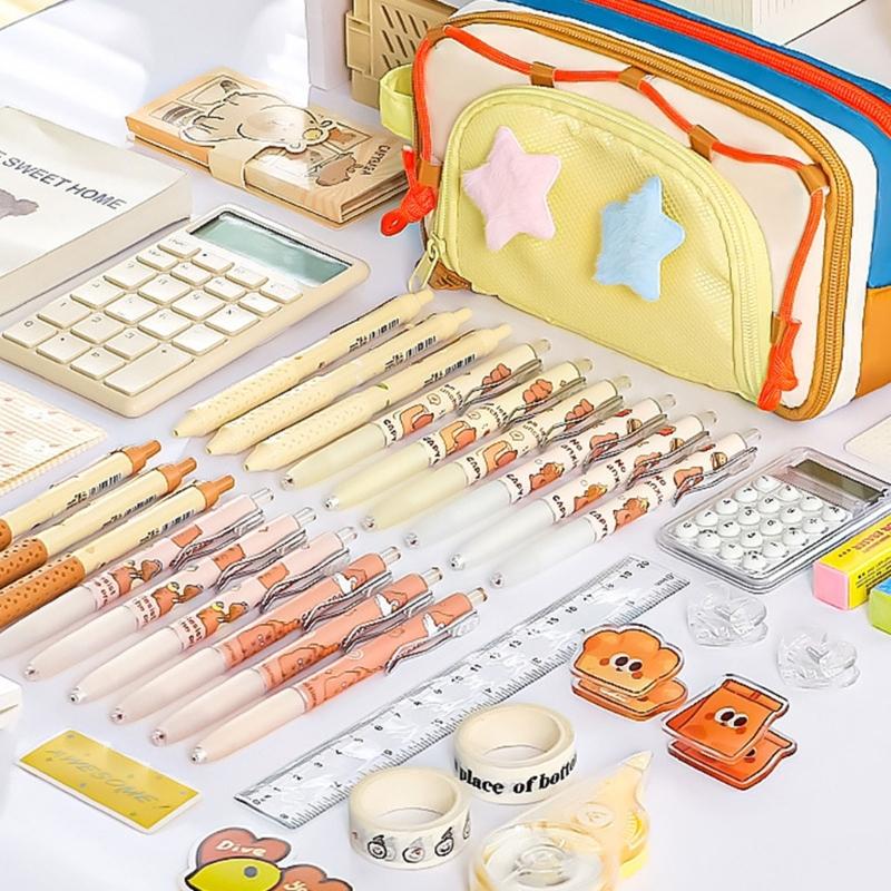 Large Capacity Pencil Case Fabric Pencils Bag Multi Compartments Pen Pouches Big Capacity Pens Organiser for Student