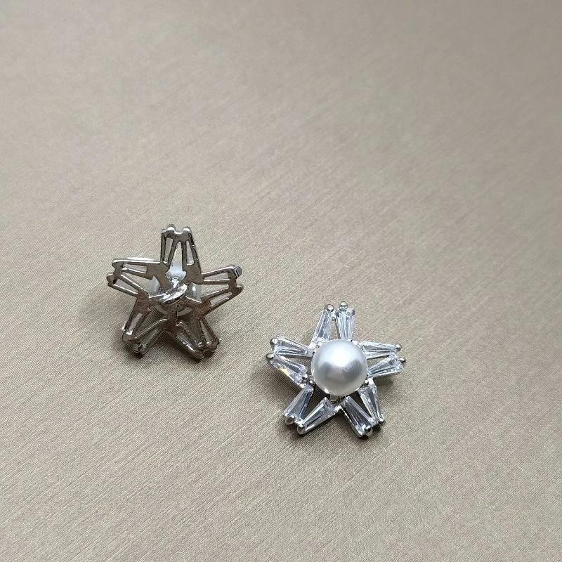 5 Stück/Los Luxus Kristallknöpfe Zirkonia Knopf für Kleidung Dekorative CZ Näh Strassknöpfe für Kaschmir Cardigan