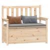 Vidaxl Bench, 112.5X51.5X96.5 Cm, Solid Pine Wood