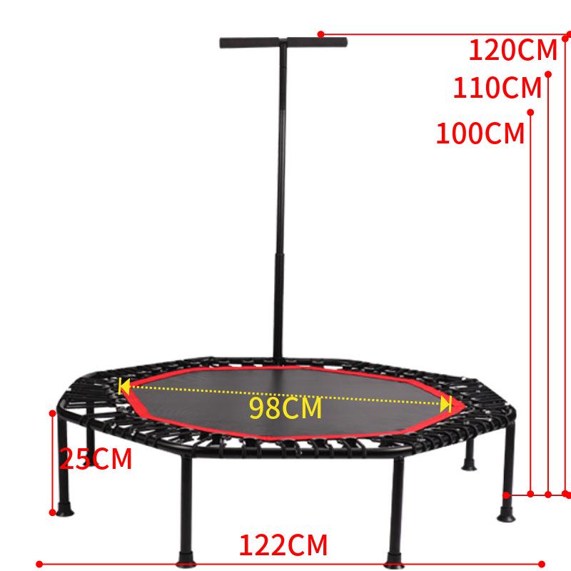 48-Inch Folding Trampoline for Adults & Kids - Indoor & Commercial Use