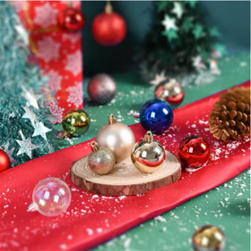 24 pezzi 3 cm Palline di Natale Decorazioni per l'Albero di Natale Palla Ciondoli da Appendere per l'Albero di Natale Decorazioni per l'Albero di Natale per Feste in Casa Regalo di Capodanno
