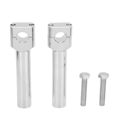 1 Pair 22mm Motorcycle Handlebar Risers Mount Clamp Adapter Aluminum Alloy for ATV Dirt Bike Flat Type