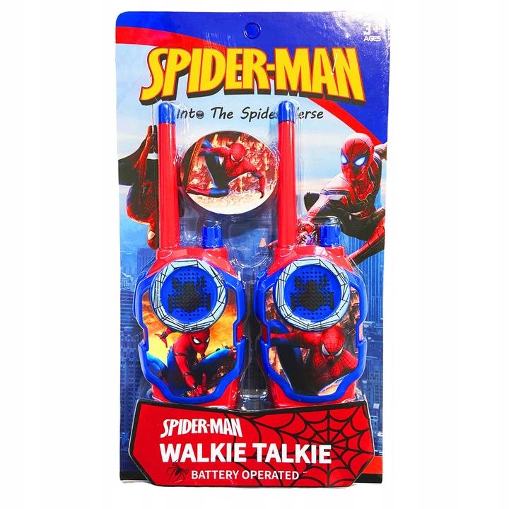 Spiderman Walkie Talkie Zestaw 2X Krótkofalówka Słuchawki Do Zabawy Łącza