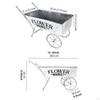 Flower Trolley Wagon Planter Garden Decor Easy To Use Sturdy for Entryway Backyard