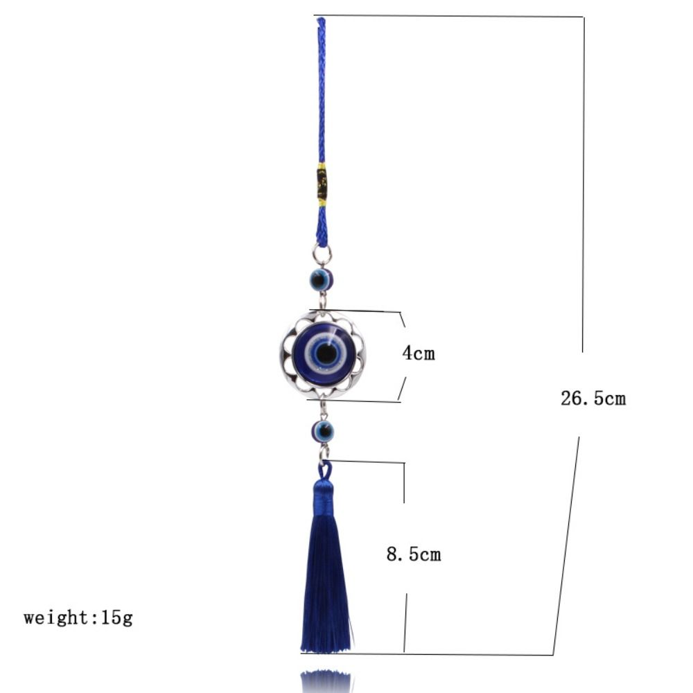 Craft Colorful Bead Demon Eye Pendant Car Hanger Decoration Blue Eye Key Chain Home Wall Hanger