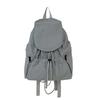 Schoolbag New Korean Niche Lightweight Nylon Backpack Girls Casual Fashion Drawstring Travel Large Capacity Backpack