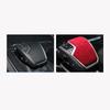Red Suede Leather Car Gear Shift Knob Cover Trim For Volkswagen Touareg
