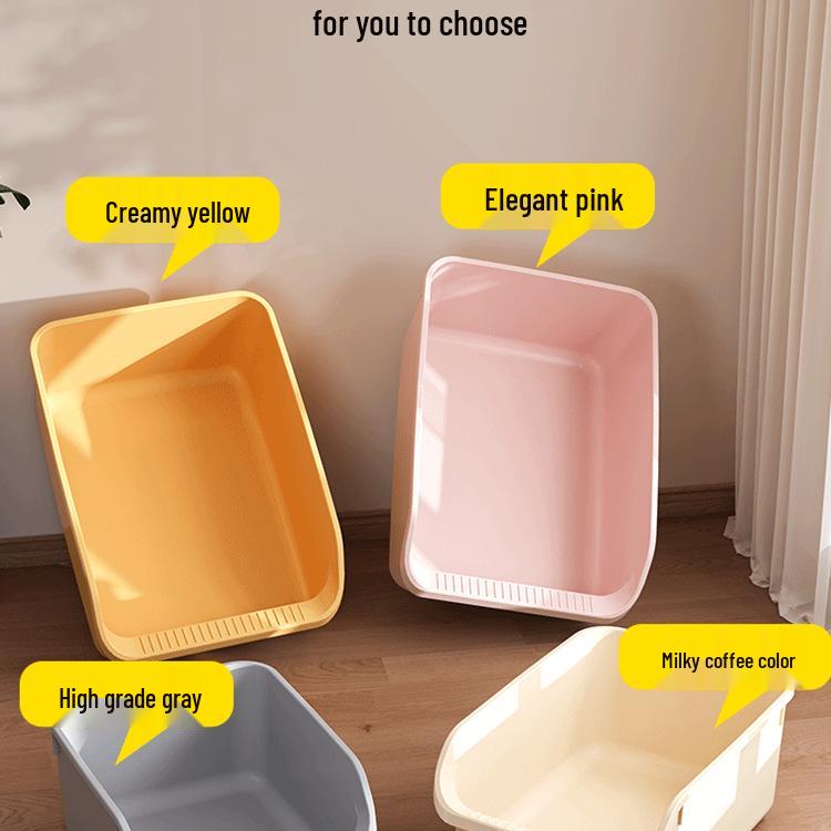 Anti-Splash Semi-Enclosed Extra Large Cat Litter Box
