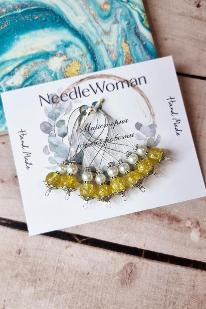 Strickmaschenmarkierer Set • 8 Handgefertigte Reihenmarkierer