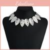Metal Necklace Leaf With Fringe Design For Teen Fashion And Accessories Party