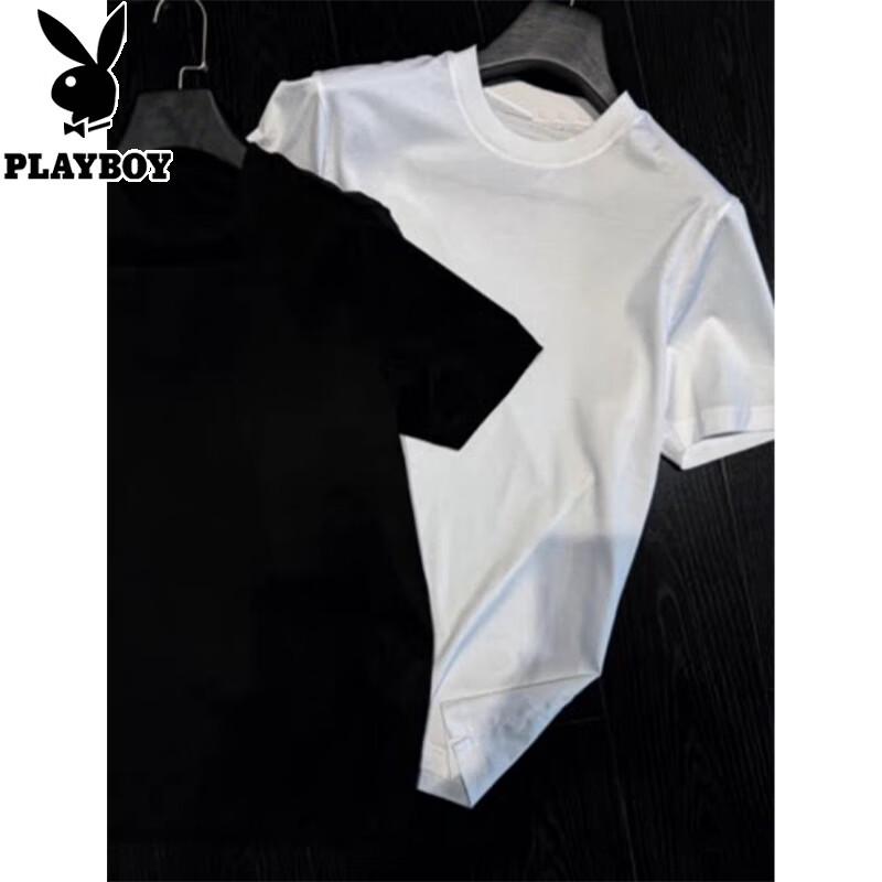 PLAYBOY Men's Slim Fit Cotton Short Sleeve T-Shirt
