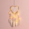 Ręcznie robiony Dziewczęcy Łapacz Snów: Wisząca ozdoba ścienna w kształcie serca na dekorację ślubną
