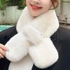 1Pc Plush Soft Scarf Warm Fur Collar Wind-resistant Clothing Accessories Skin-friendly Lace Pearl