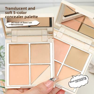 Concealer Facial Concealer Highlighter Concealer for Covering Acne Marks Tear Troughs Contouring and Concealer Tray