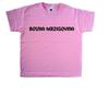 Bosnia Herzegovina Text Pink Kids T-Shirt