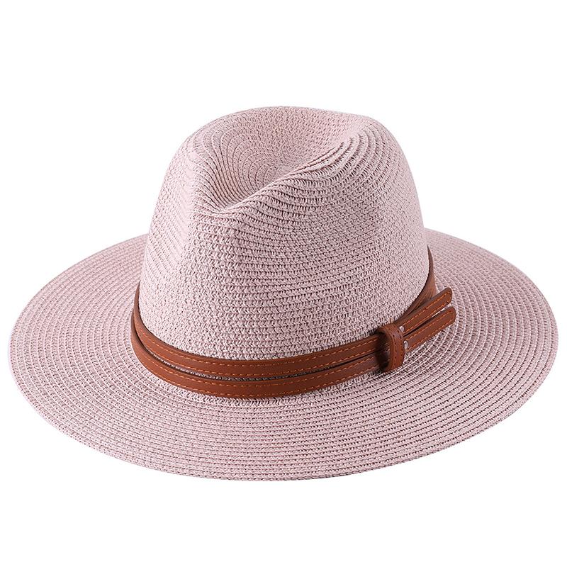 Neuer Panama Weicher Formbarer Strohhut Sommer Damen Herren Breiter Rand Strand Sonnenhut UV-Schutz Fedora Hut Chapeu Feminino 2024 Neu
