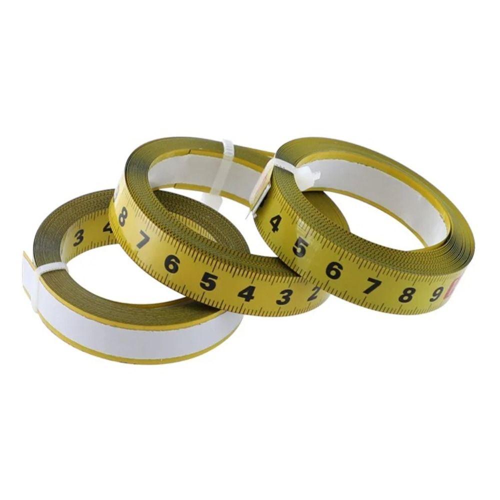 Metric Scale Metal Tape Measure Steel Material Miter Track Tape Adhesive Backed Tape Ruler