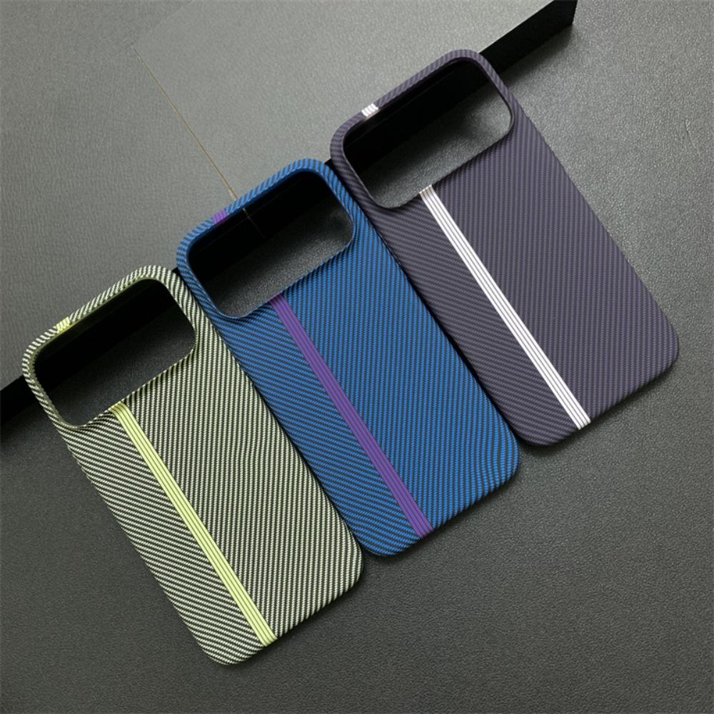 Carbon Fiber Plastic UltraThin Armor Case For iPhone 17 16 15 14 Plus 13 12 11 Pro Max Shockproof Protect Hard Cool Cover