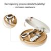 2 Layers Invisible Braces Box Doughnut Design Portable Orthodontic Retainer Case Simple Style Remover Chewies Denture Box