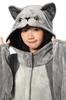 OLAOLA Cat Kigurumi Soft Animal Fancy Fluffy Winter Cold Protection L Pajamas, Blue, Cute, Adult, Loungewear, Costume, Dress, Pajamas, Flannel,