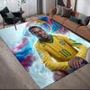 Ronaldinho Flanellmuster Quadratischer Teppich, Teppich, Teppich für Wohnzimmer Schlafzimmer Sofa Spielzimmer Dekoration, Rutschfeste Bodentür Matte