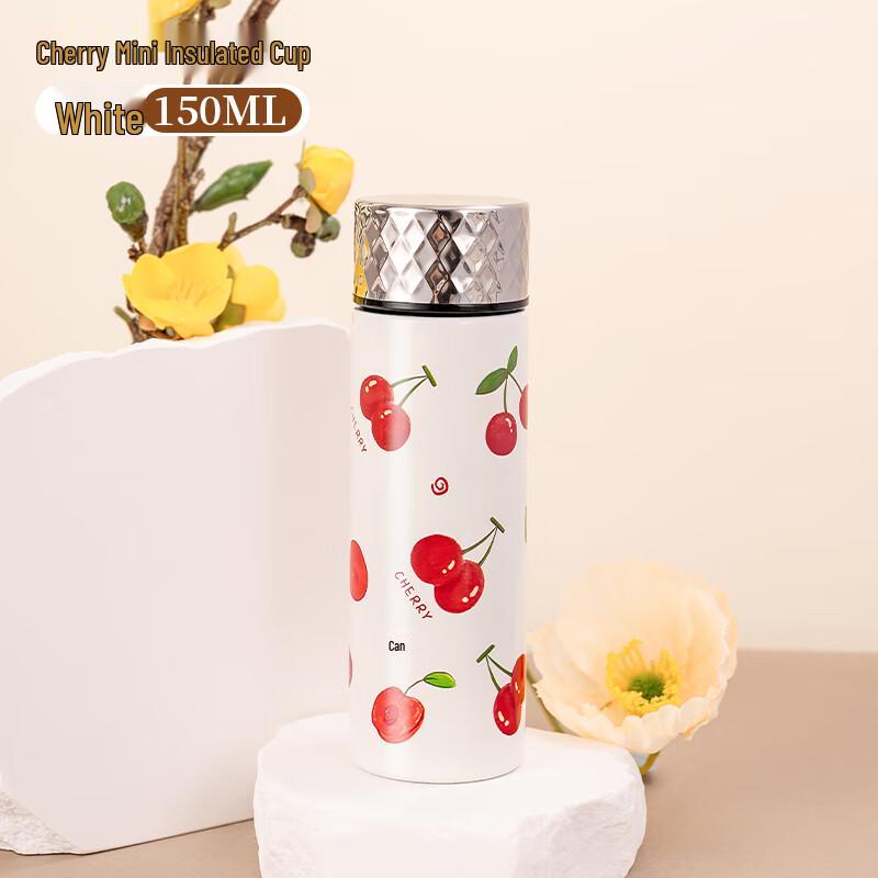 Diller 150ml Cherry Stainless Steel Mini Thermos Bottle