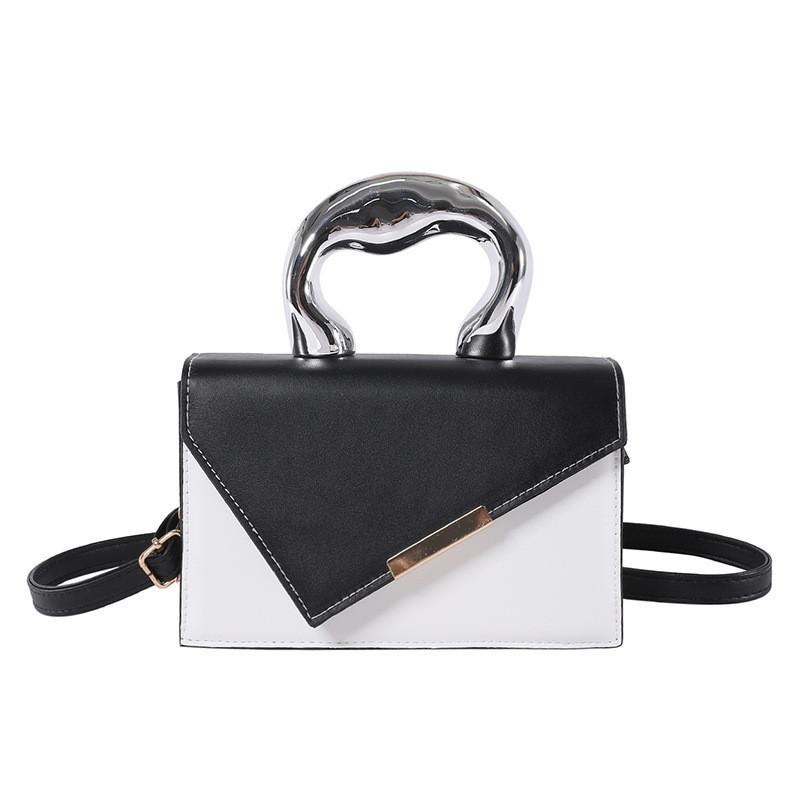 Chic Urban Minimalist Pu Handheld And Crossbody Bag With Lock Closure For Women