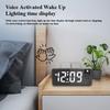Multifunctional projection alarm clock USB charging large screen digital display LED mirror clock electronic digital clock