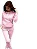 Women's European & American Casual Autumn/Winter Plus Velvet Hoodie & Sweatpants Set