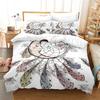Microfiber Exotic Animals Duvet Cover Bohemia Mandala for Women Men Kids for Bedroom Decorations Wolf Dreamcatcher Queen King