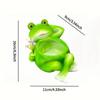 Funny Resin Frog Flower Pot Cartoon with Drainage Hole Succulent Planter Decorative Plant Holder Balcony Decor
