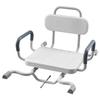 Swivel Shower Chair with Arms and Back, 100 Kg Heavy Duty Bench Seat for Inside Shower Stall and Bathtub Mounting, Bathroom Bath Tub Seat for Adults,