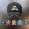 Washed Cap with Trust Me IM an Engineer Print Casual Sunshade Baseball Cap Fashionable Couple Essential Hat EngineerThem