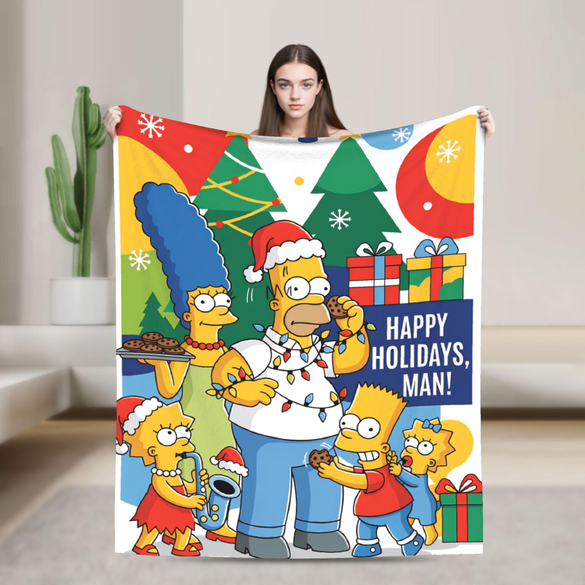 

Hot Pink Doughnuts Blanket The S-Simpsons Airplane Travel Flannel Throw Blanket For Couch Bed Warm Quality Bedspread Gift Idea 75cmx90cm