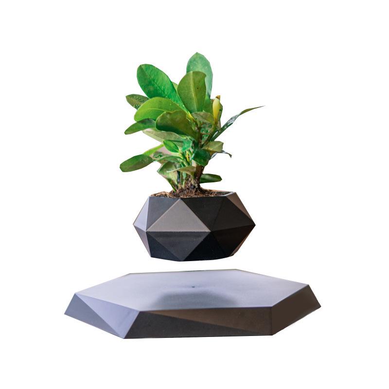 Magnetic Levitation Potted Plant: Creative Bonsai Handicraft Gift for Teacher's Day & Living Room Decor.