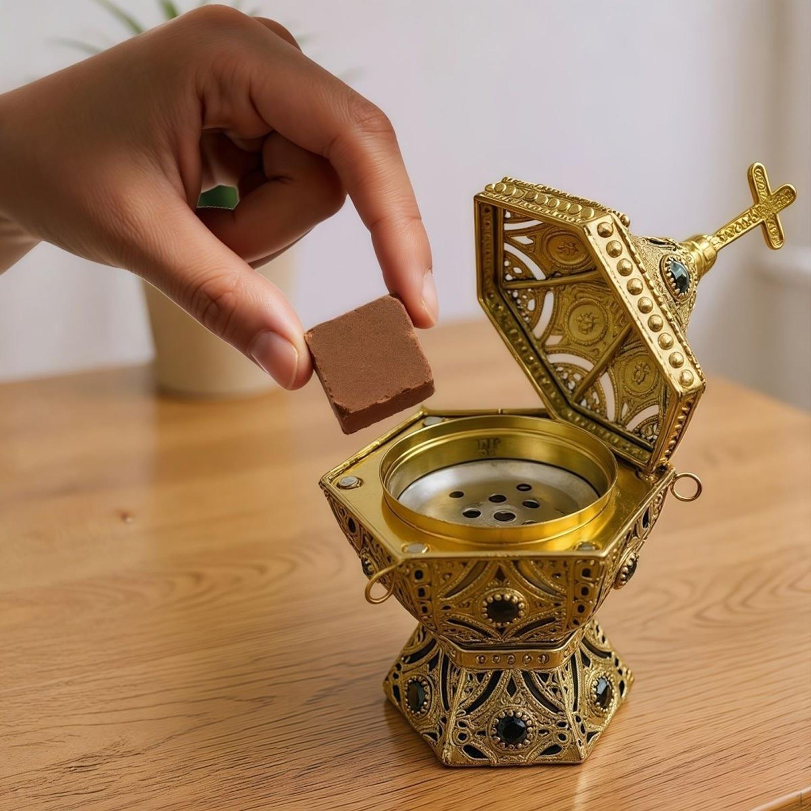 

Arabian Incense Burner Holder Decorative Versatile Elegant Tabletop Arab Censer
