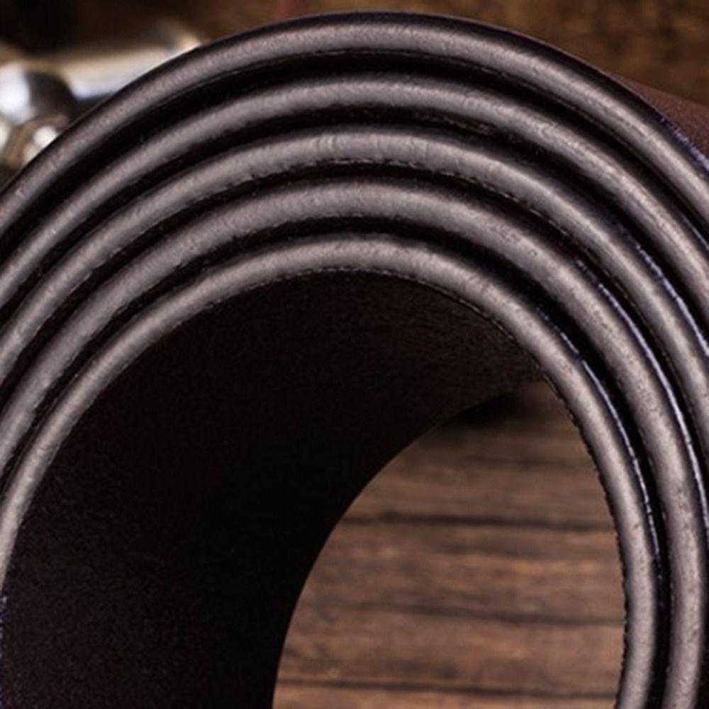 Genuine Leather Waistband Zinc Zinc Alloy Pin Buckle WaistBelts Fashion Male Strap Jeans